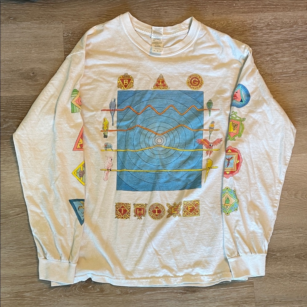 Big Thief Band Tee - Gildan White Long Sleeve